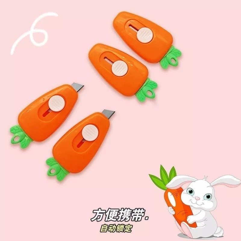 

[RP] Cutter Mini Karakter Wortel / Pisau Unboxing / Cutter Paket