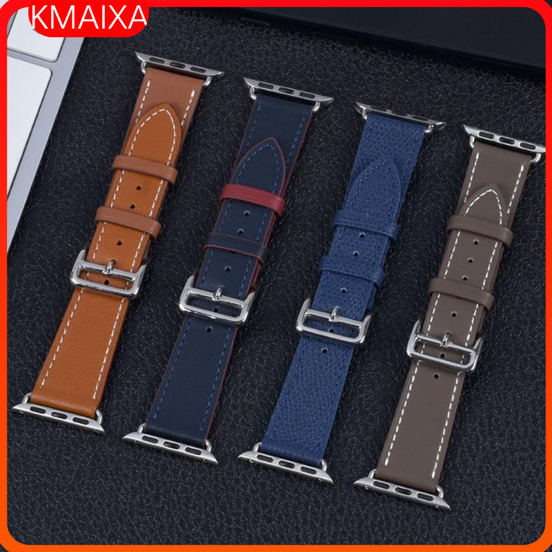 Single Tour Ring Leather Strap for Apple Watch Ultra 3 2 49mm 46mm 45mm 41mm SE 44mm 40mm 38mm 42mm 