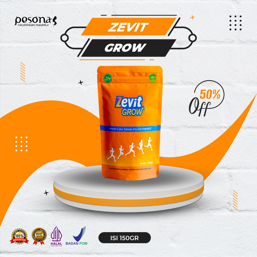 

ZEVIT GROW SUSU Original 100% Peninggi Badan Terbaik Peninggi Bpom