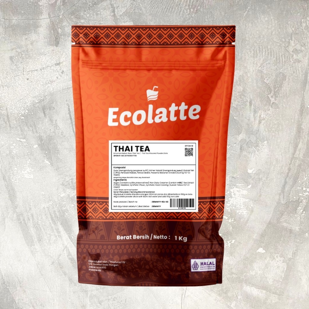 

Ecolatte Thai Tea Bubuk MInuman Powder Drink