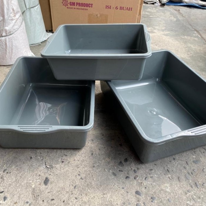 Baskom segi /baskom tempat eek kucing/ember tempat kucing BAB / bak hidroponik