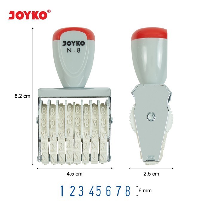 

JOYKO Number Stamp / Stempel Angka / Nomor N-8 / 8 Digits