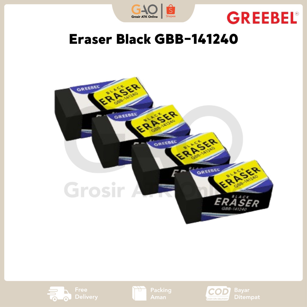 

Eraser Black Greebel GBB-141240 Penghapus Hitam Greebel GBB-141240