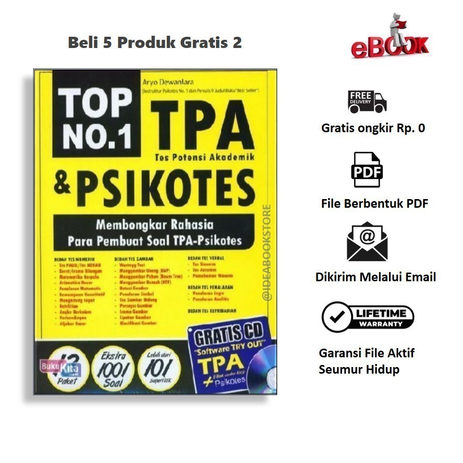 

(ID2900) TPA & PSIKOTES : Membongkar Rahasia Para Pembuat Soal TPA-Psikotes