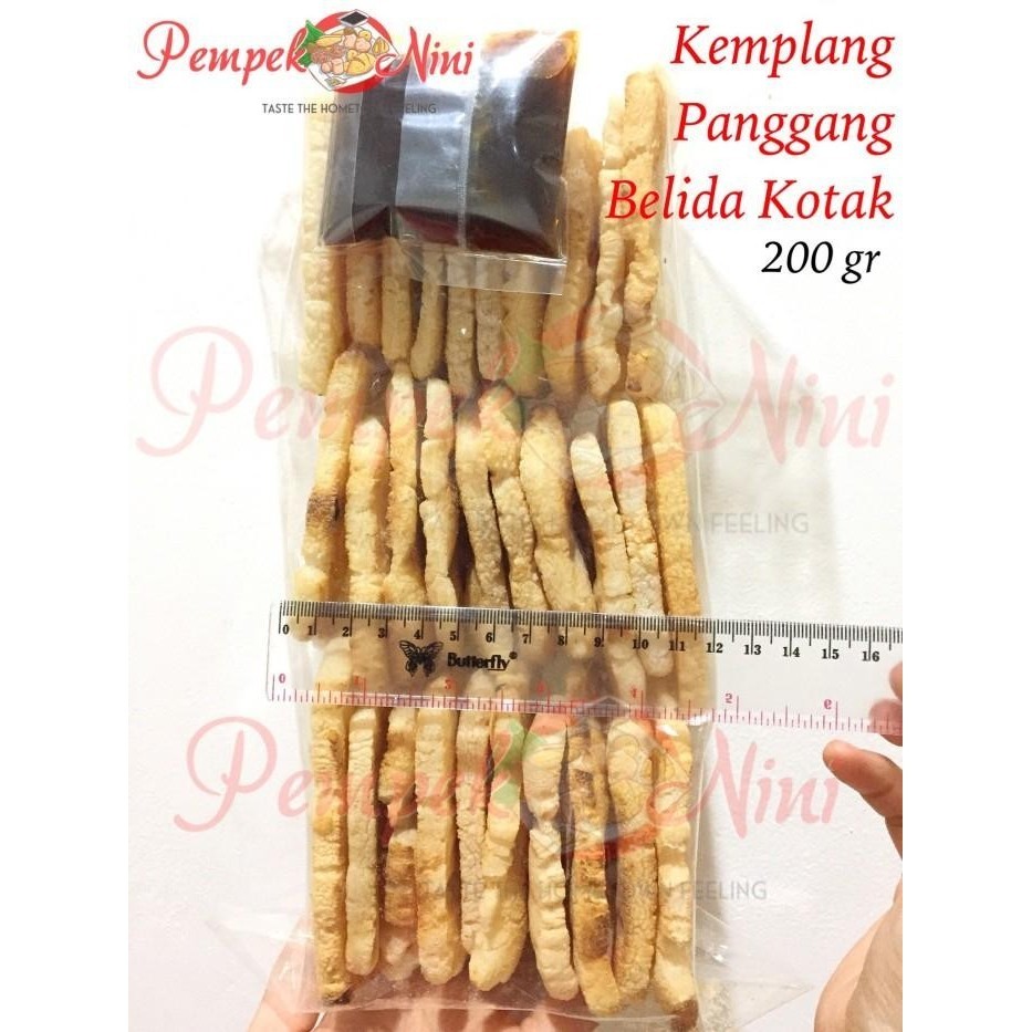 

Ready Stok Kemplang/Kerupuk Panggang/Bakar Ikan Belida Kotak (Pempek