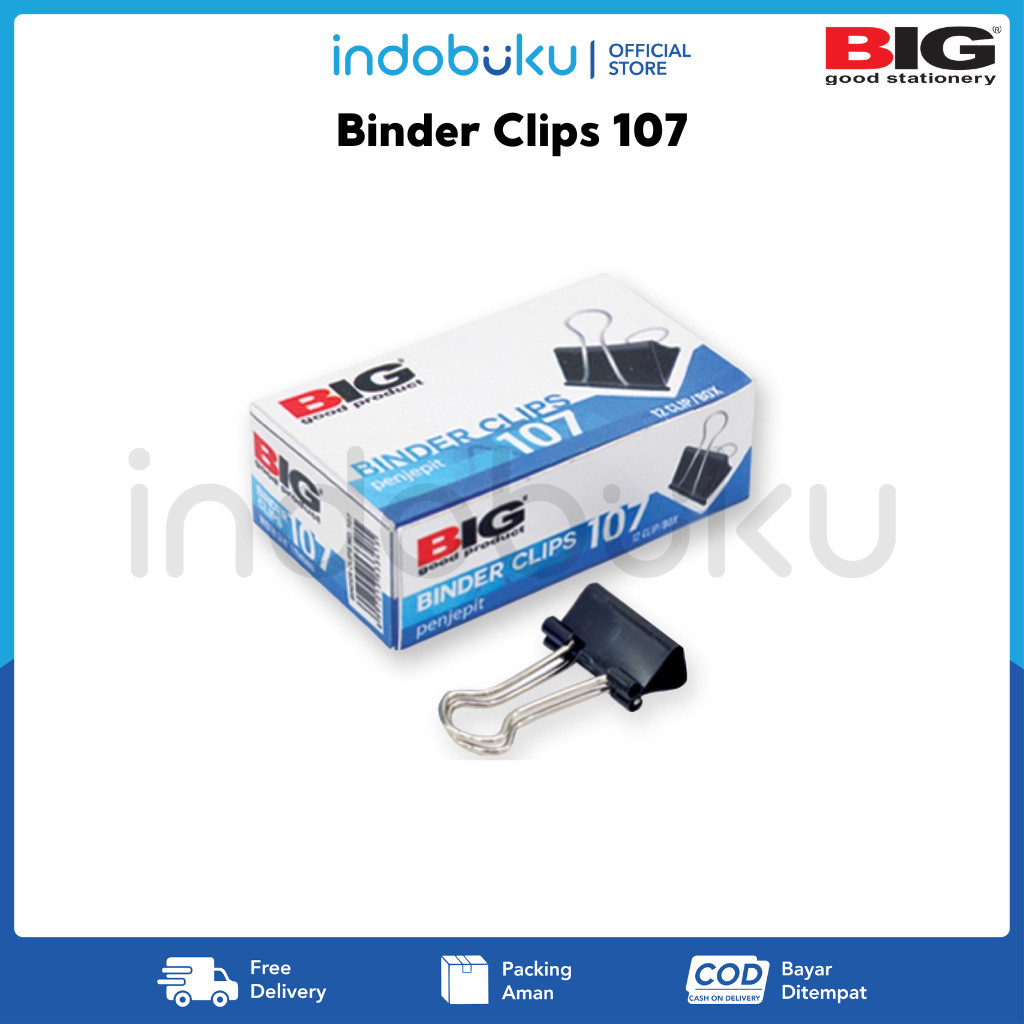 

Binder Clips 107 BIG Penjepit Kertas 107 BIG BC-107