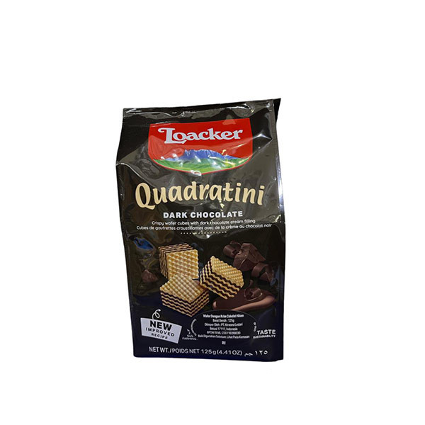 

LOACKER QUADRATINI DARK CHO 125 GR