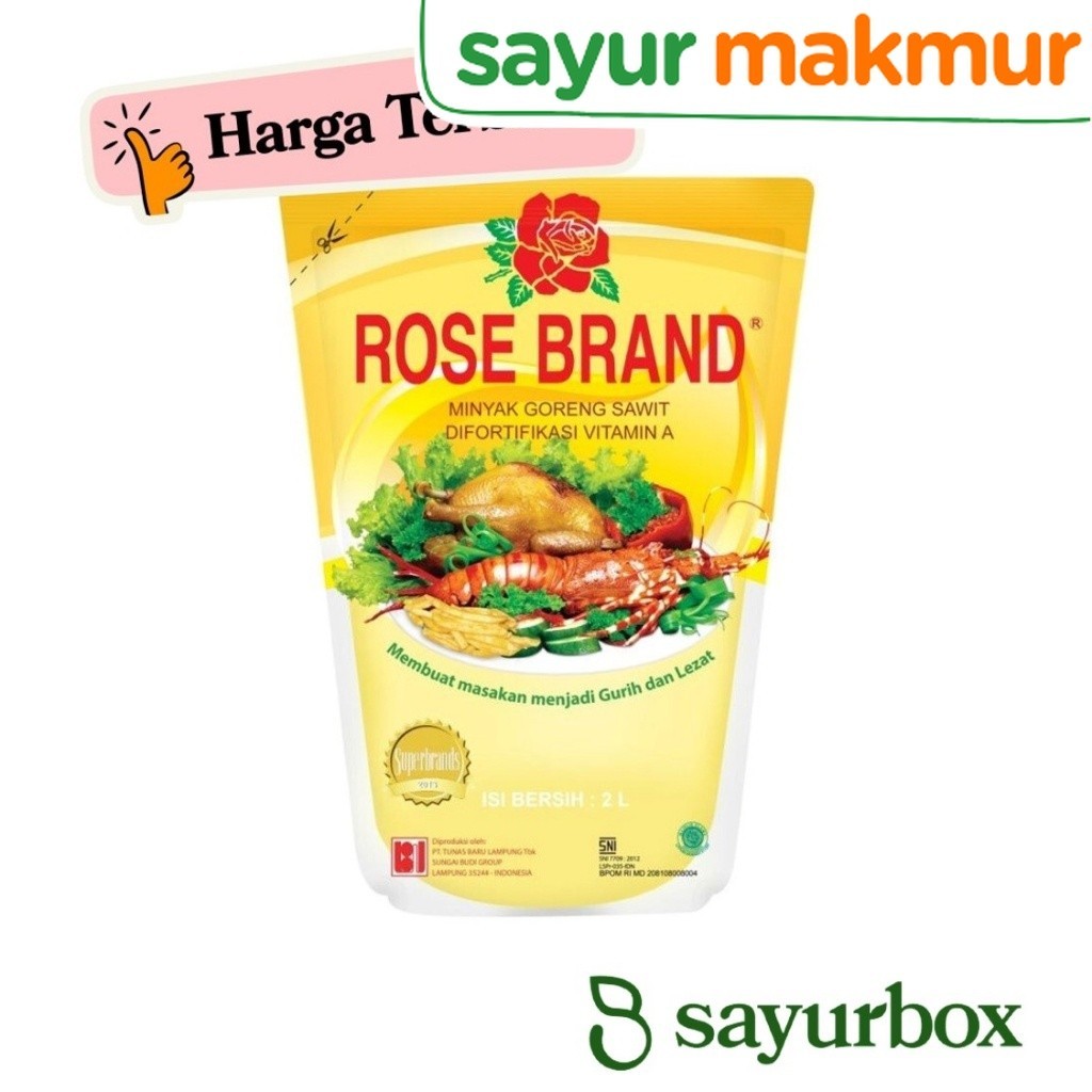 

Rose Brand Minyak Goreng Pouch 2 liter Sayurmakmur