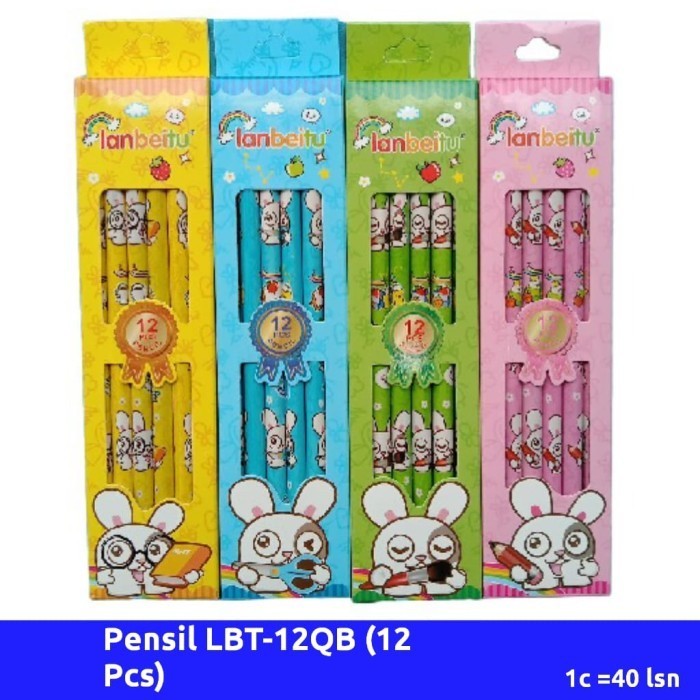 

[ATK BRO] 12QB Pensil 2B Motif Rabbit (12Pcs)