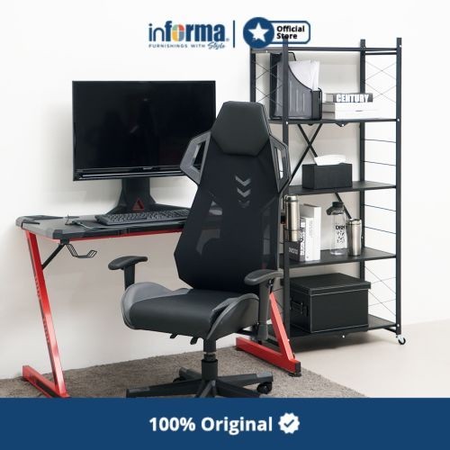 PROMO RAMADHAN Informa - Kevin Kursi Gaming - Hitam