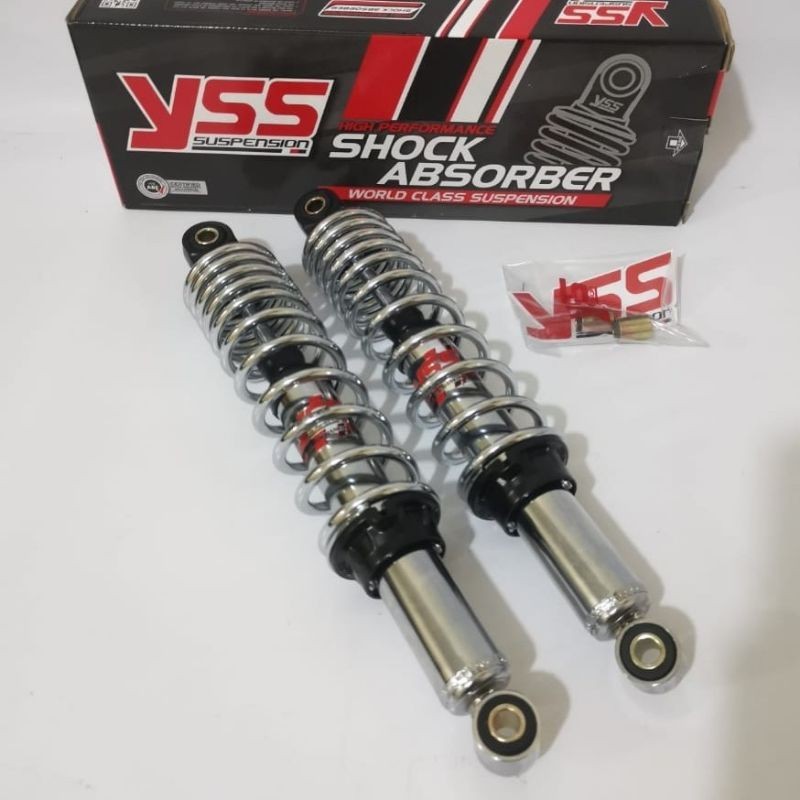 PROMO SHOCK SHOCKBREAKER BELAKANG YSS TOP PRIME 340 MM BLACK SUPRA X 125 REVO RX KING FIT CROME ORIG