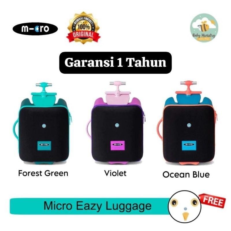 GARANSI RESMI MICRO LUGGAGE EAZY ORIGINAL 100% (cabin size) / EAZY LUGGAGE / KOPER STROLLER / micro 