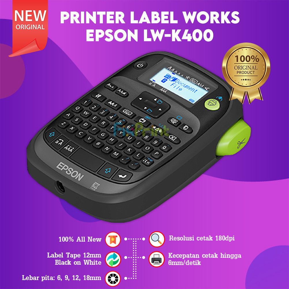 

Epson Label Works LW-K400 Label Pengganti Printer Label LW-400