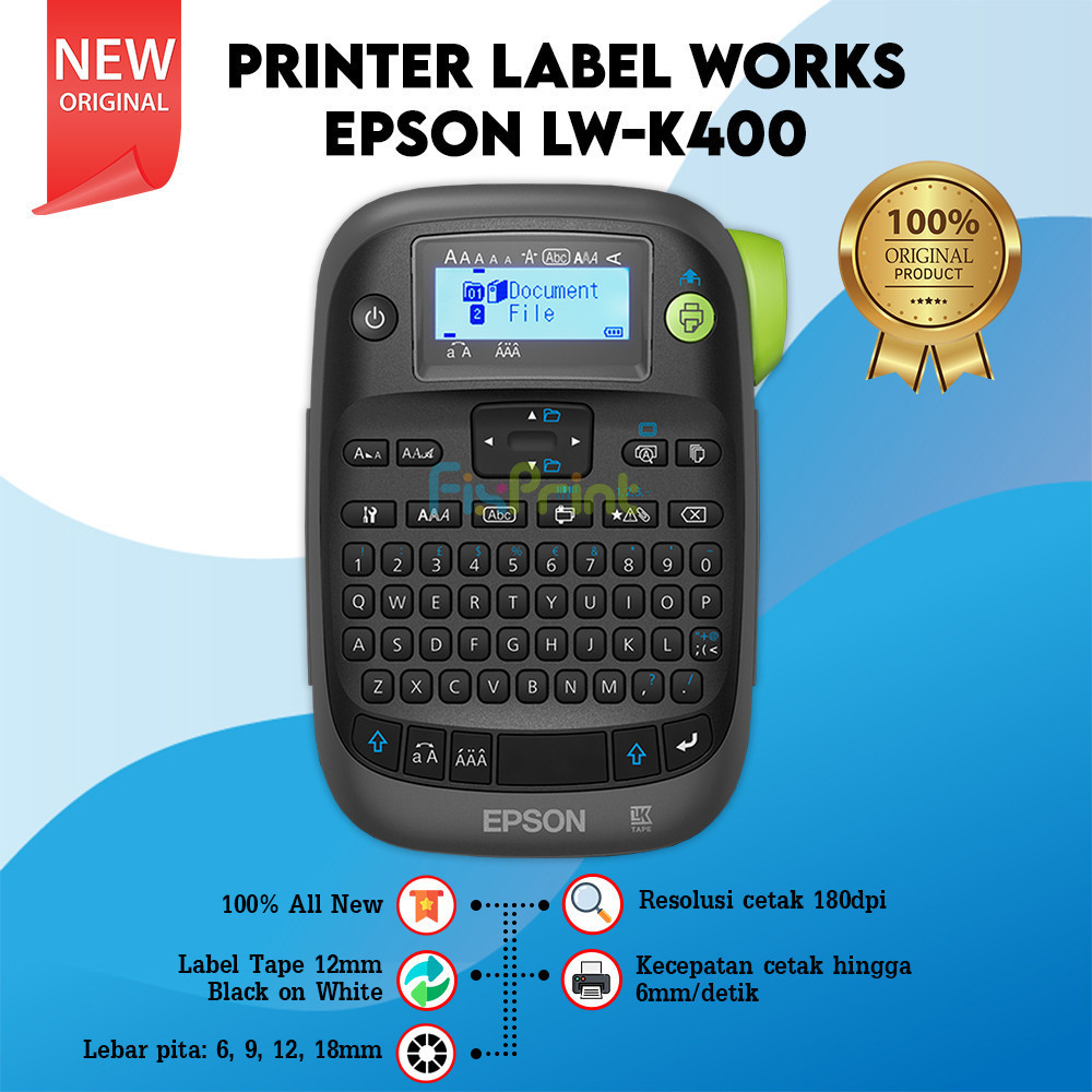 

New Epson Label Works LW-K400 Label Pengganti Printer Label LW-400
