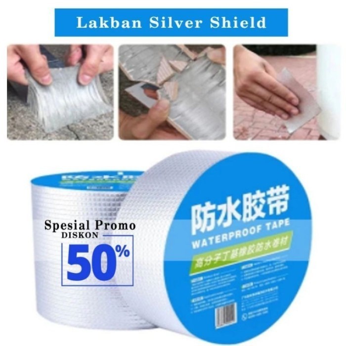 

Lakban Silver Shield - Repair Tape Perekat Magic - 3X5