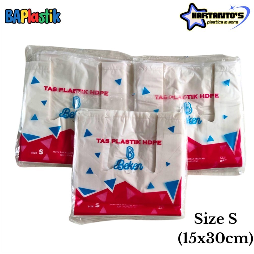 Plastik Kresek BEKEN 15x30 Transparant Kantong Kresek Bening