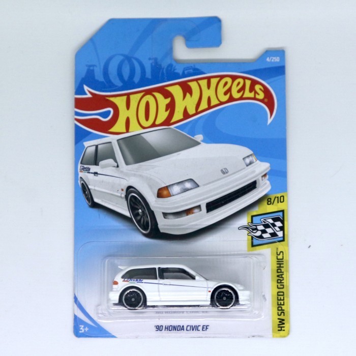 Hot Wheels 90 Honda Civic Ef Greedy White Tampo Error