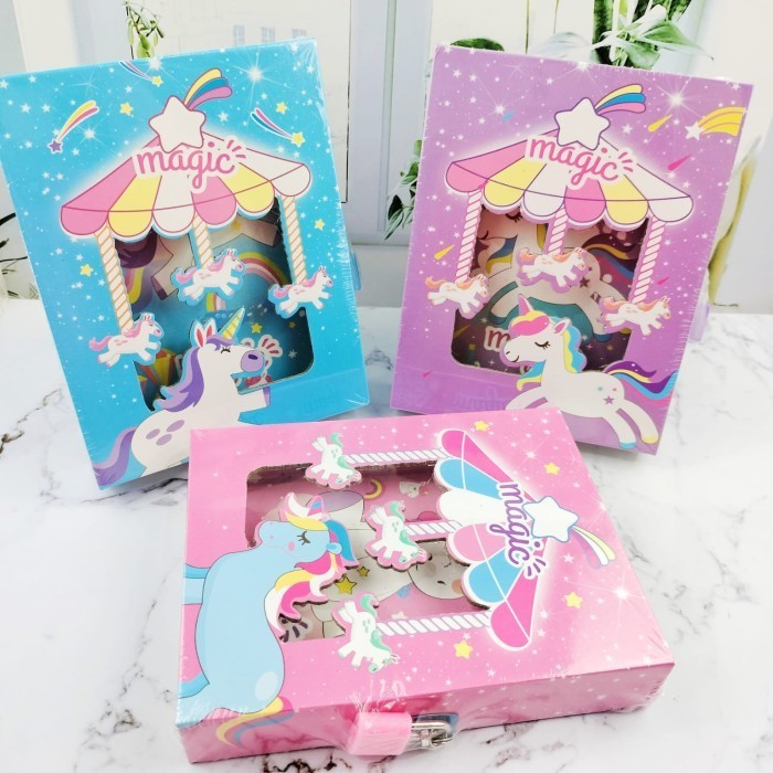 

BUKU DIARY GEMBOK MAGIC UNICORN JURNAL RAHASIA IMUT LUCU UNIK - Biru