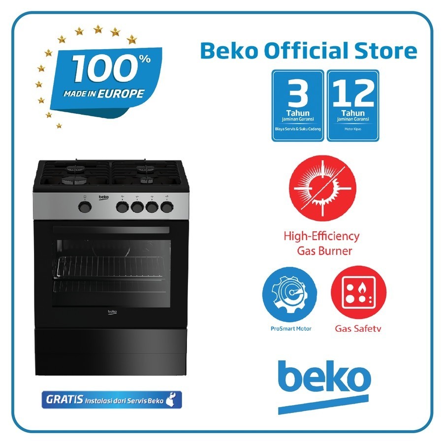 KOMPOR GAS OVEN BEKO FSG 62000 GS BANDAR LAMPUNG