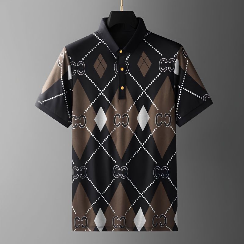 Kaos Polo Distro Baju Pria Keren Kaos Model Terbaru Kotak-Kotak Lengan Pendek