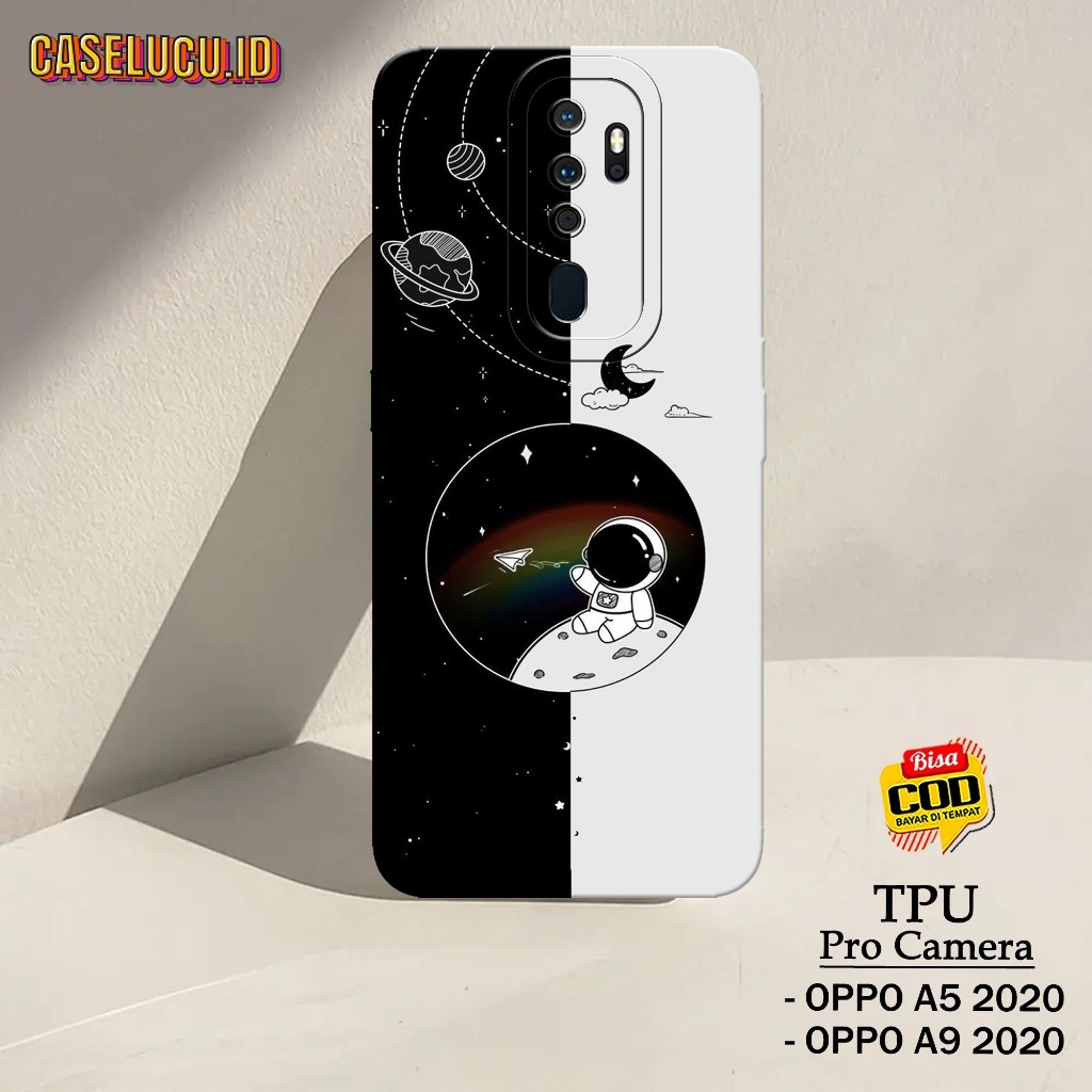 Casing Hp Oppo A5 2020 / A9 2020 Terbaru - Fashion Case Astronot - Case Oppo A5 2020 / A9 2020 - Sof