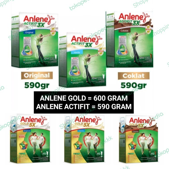 

[BIG SALE] Anlene Gold Plus Coklat / Vanilla 650gr / Susu Anlene 650 gr - Gold Original