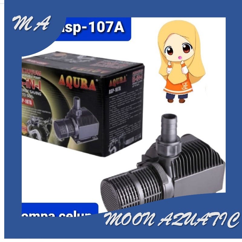 AQURA ASP 107 A POMPA CELUP AIR KOLAM DAN AIRTERJUN