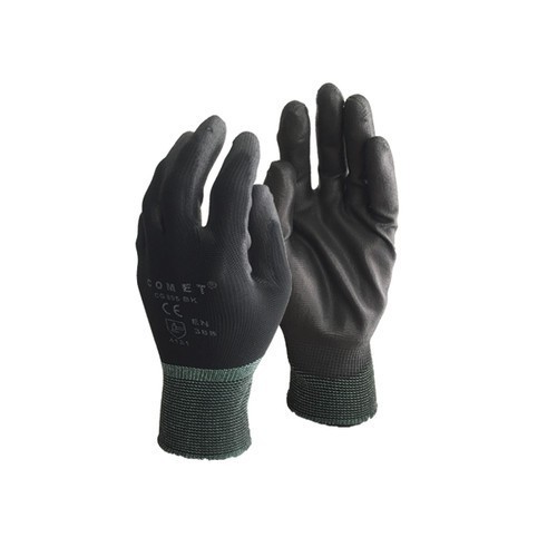 Sarung Tangan COMET CG 805 BK Gloves CG805 Nylon Black Coating