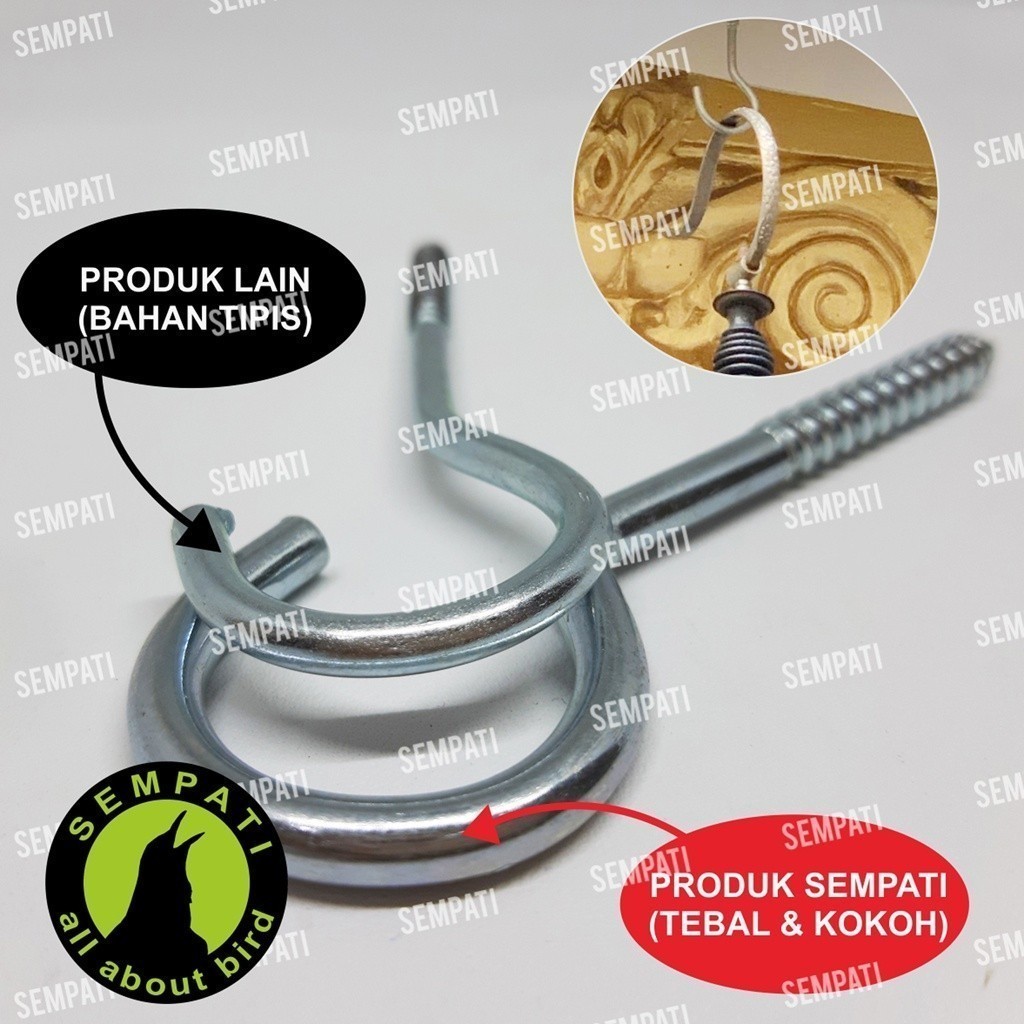 jki SEMPATI KATROL KEREKAN BESI SANGKAR KANDANG BURUNG PERKUTUT BENDERA KATROL RODA GANTUNGAN KATROL