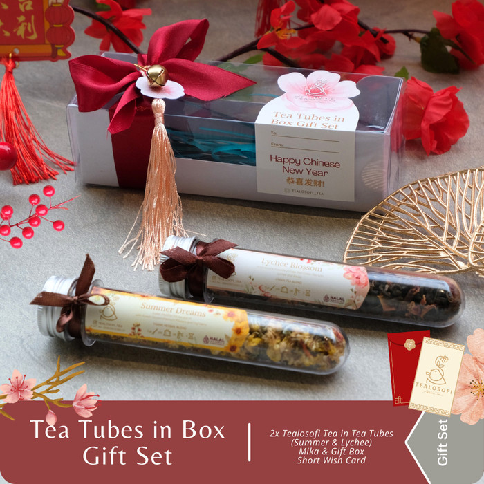 

[[Promo!!!]] Tea Tubes in Box Gift Set - Souvenir Teh Hampers Kado Fancy - Regular