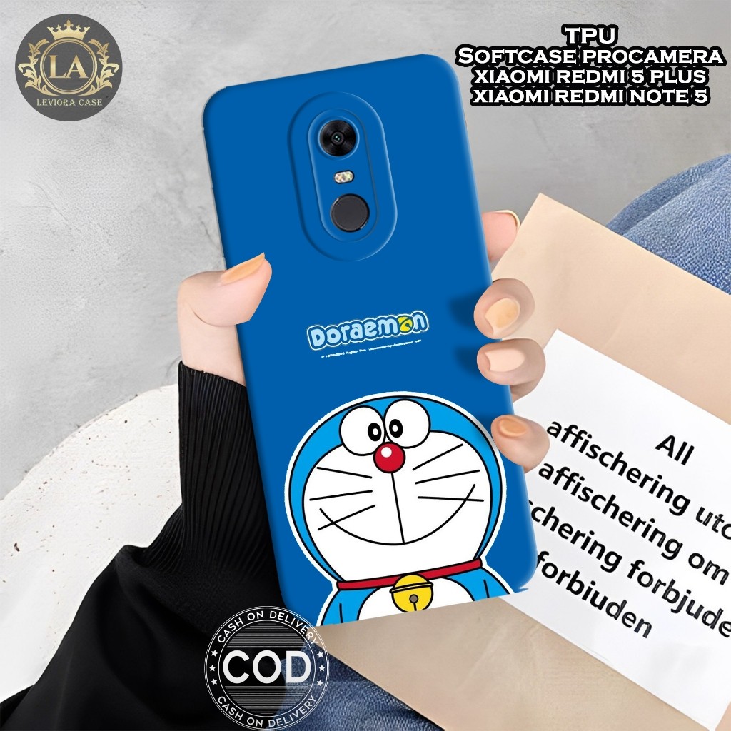 Case REDMI 5 PLUS (Note 5)  - Leviora Case - Fashion Case Doraemon - Softcase REDMI 5 PLUS (Note 5) 