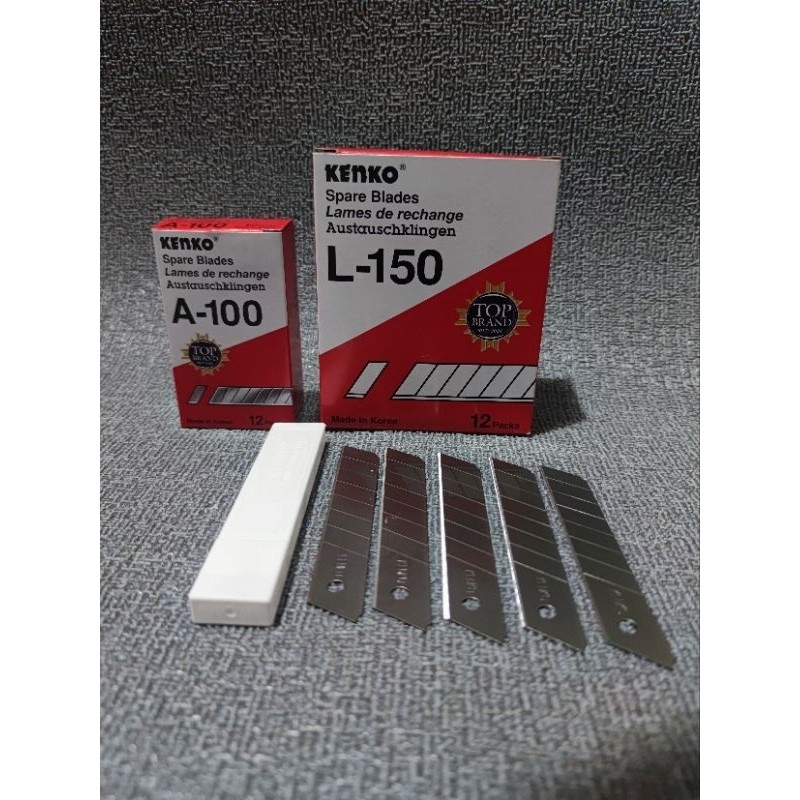 

ISI CUTTER KENKO L 150 REFILL CUTTER BESAR / 1 BOX PUTIH ISI 5 BUAH