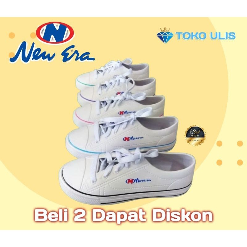 [NEW PRODUCT] Sepatu Tali New Era Putih Sepatu Karet Tali New Era LBE 9031 Original
