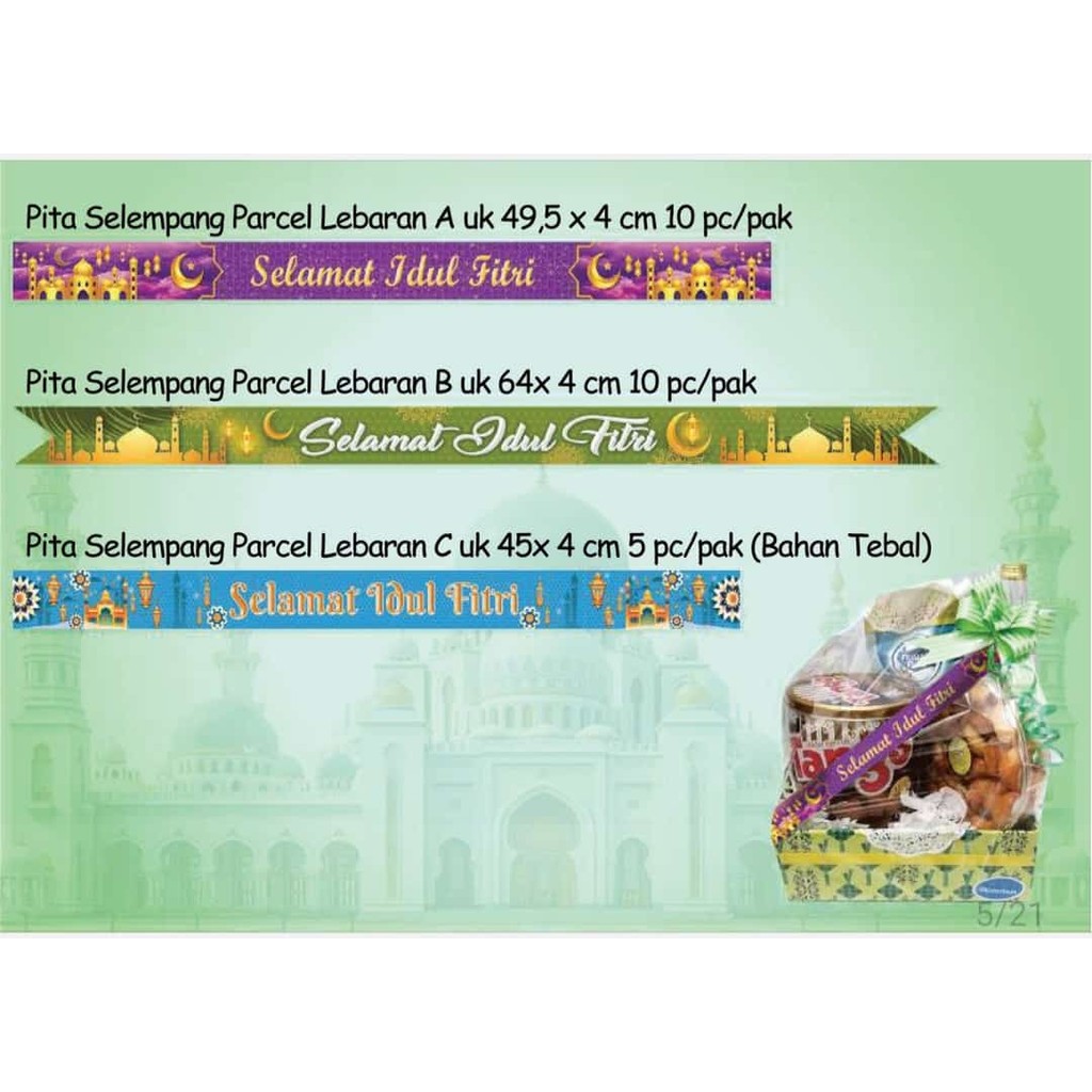 

Pita Parcel Lebaran Idul Fitri Tali Bingkisan Ied Mubarak
