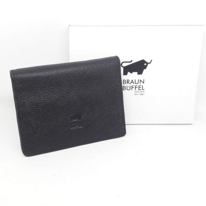 

[BUY NOW] Dompet Kartu /Card Holder Kulit Braun Buffel Import - Hitam