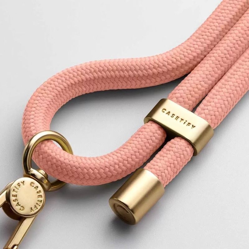 

γ [PYDM] Casetify Solid Color Woven Rope Strap Shell Diagonal Chain Adjustable Crossbody Unique Hanging Neck Multifunctional Lanyard