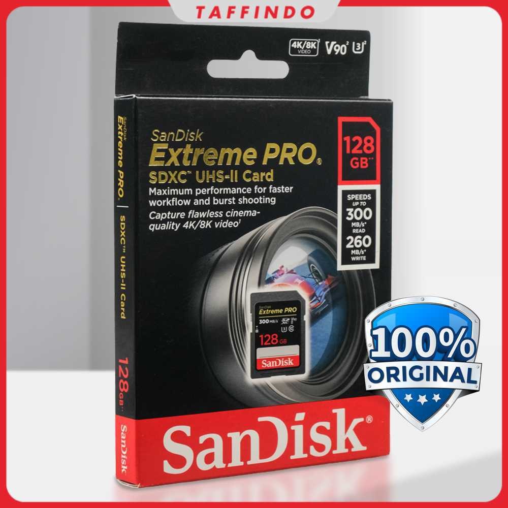 SanDisk Extreme Pro SDSDXDK 64GB UHS-II Card - Memori Eksternal untuk Fotografi dan Video 4K