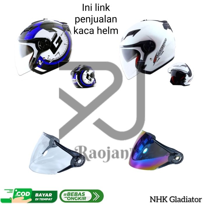 Kaca helm NHK Gladiator Visor helm NHK Gladiator