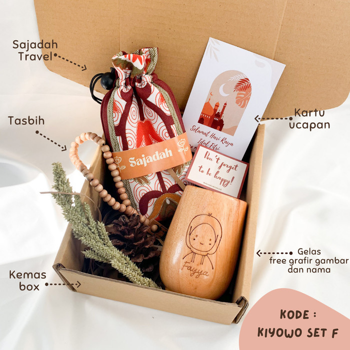 

Kiyowo Set / FREE GRAFIR NAMA / hampers lebaran / hampers pernikahan - Set F