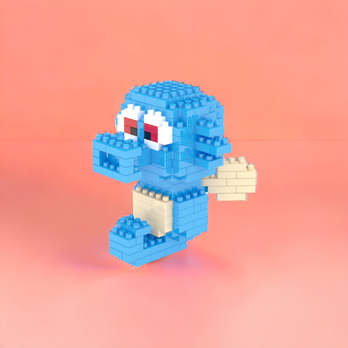 "V.NLN" - TERBARU Juno Figure Pokemon Juno Nano Blocks Micro Blocks Miniatur Pokemon - Horsea (104)