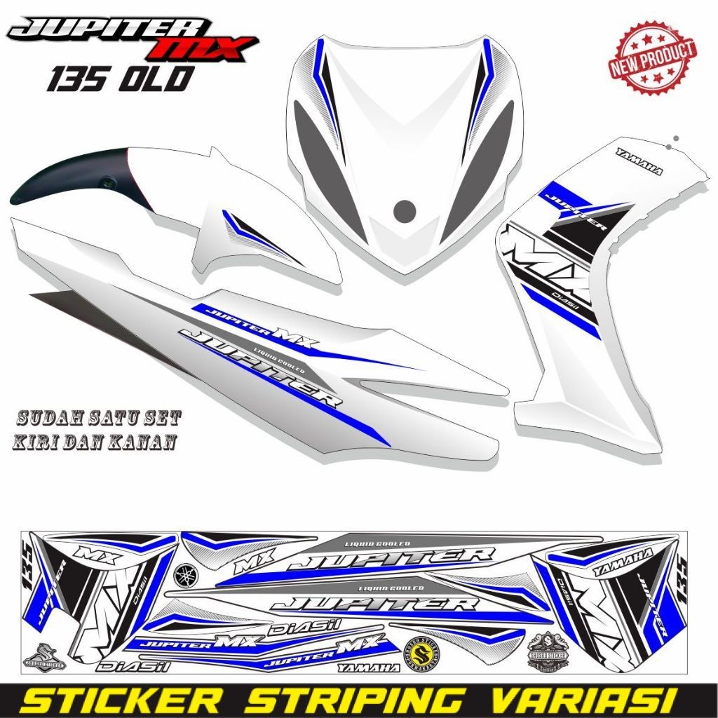 STIKER JUPITER MX OLD VARIASI TERLARIS STRIPING JUPITER MX STRIPING VARIASI