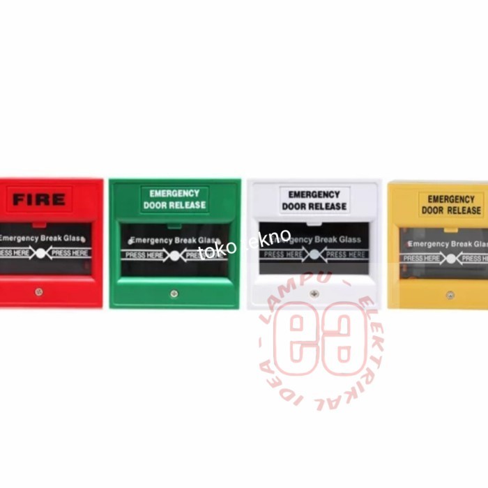

Emergency Breakglass / Break Glass Door Release - Hijau Murah Berkwalitas