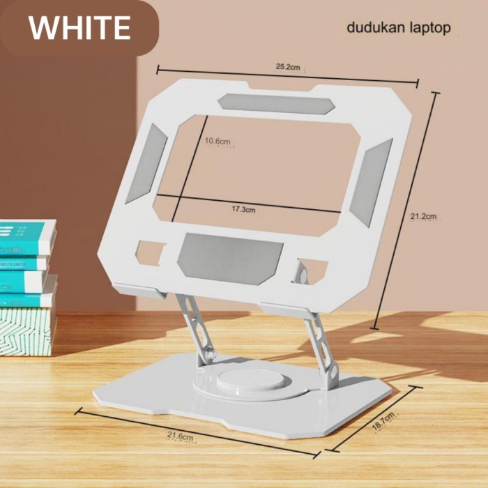 Universal Stand Laptop Aluminium 360 Rotating Alumunium For Laptop MacBook Asus acer 11-17.3" inch H