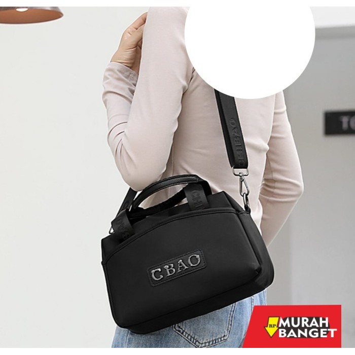 tas selempang wanita simple elegan TAS SELEMPANG WANITA IMPORT CHIBAO 02322# - Hitam