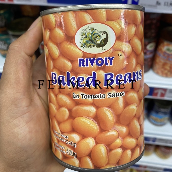 

Rivoly Baked Beans In Tomato Sauce / Kacang Putih Dalam Saus Tomat / 400 grm