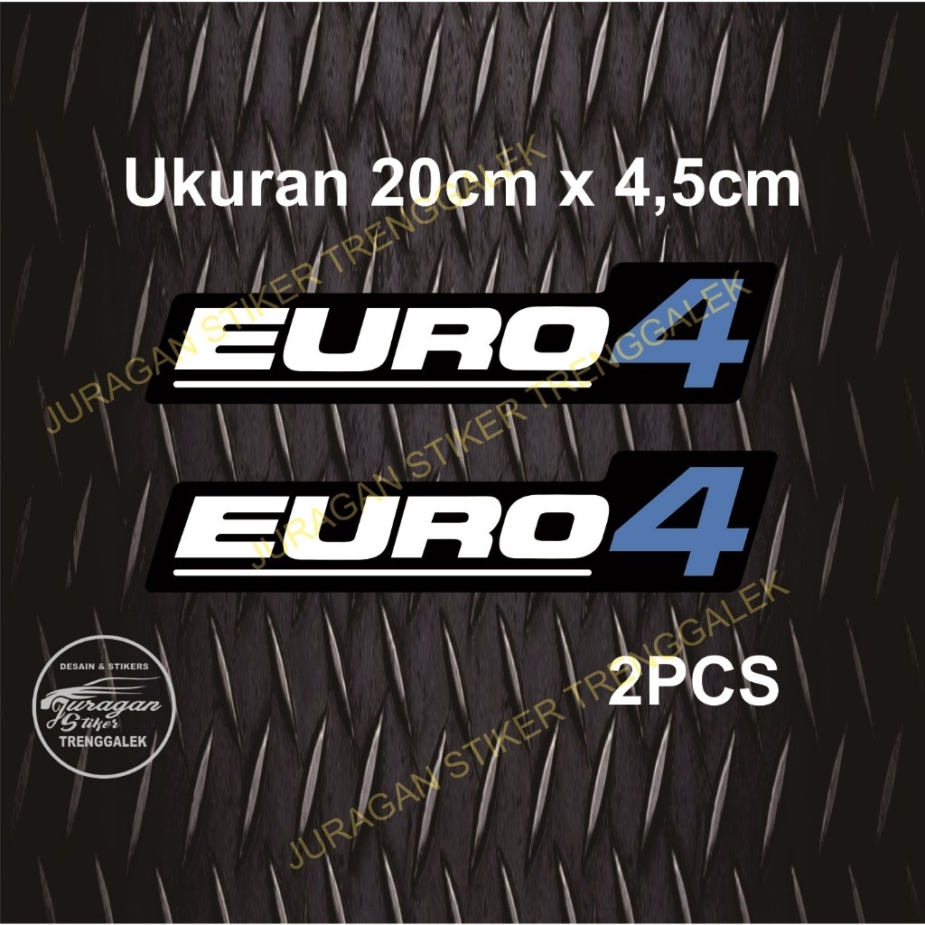 Stiker cutting euro 4 standar emisi