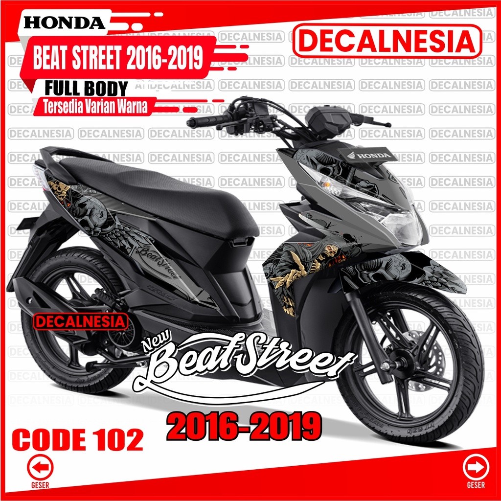 Decalnesia Decal Beat Street Old 2018 2019 Full Body Stiker Motor Street 2016 2017 Sticker Modif Dek