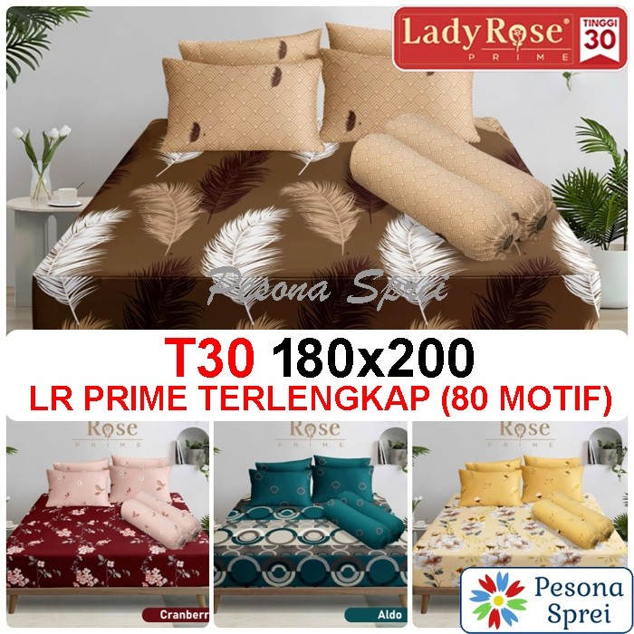 GT65R SPREI LADY ROSE PRIME 180x200 tinggi 30 / SPREI LADY ROSE KING /  LADY ROSE SPREI 180x200