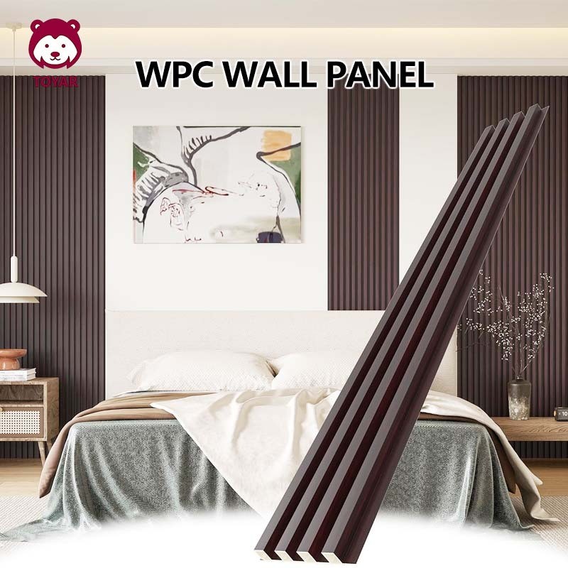 DE65T WPC Aestetic Dinding Motif Kayu 3D WALL PANEL PVC Kayu Bukan Wallpaper Sticker Foam Conwood Ki