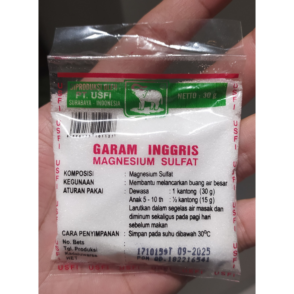 

[DARU] PAKET Garam Epsom eceran / GARAM INGGRIS CAP GAJAH